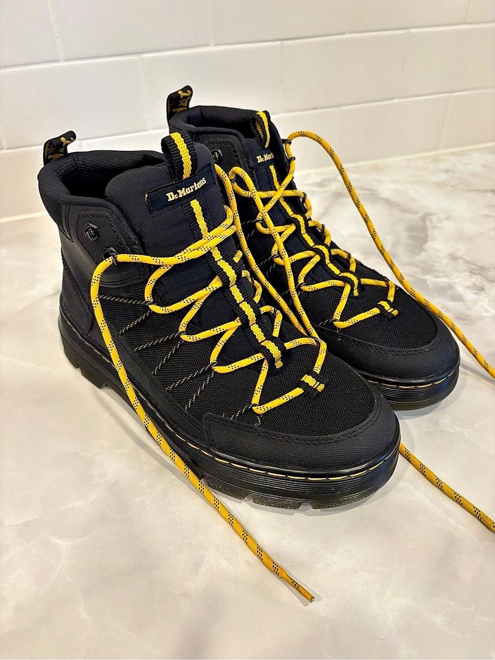 Dr. Martens Buwick Black & Yellow Boots US M 8